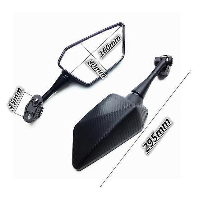 QX Moto Scooter Specchietto Retrovisore Carbon Look Per Yamaha YZF R1 R6 R25 R15 R125 R3 R1S R1M FZ6R Specchi