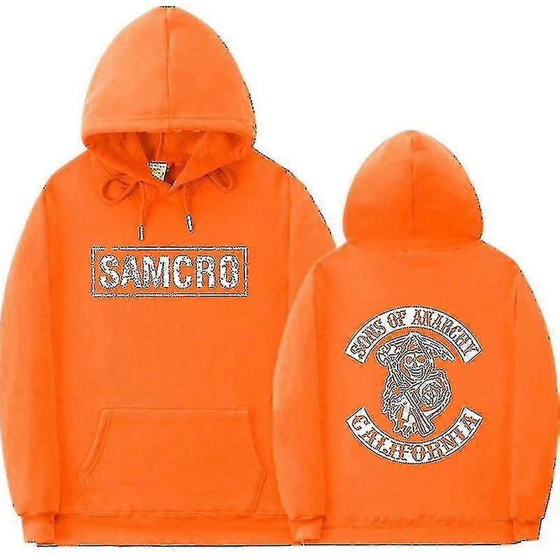 أبناء الفوضى Samcro هوديي على الوجهين طباعة هوديي قميص الأعلى