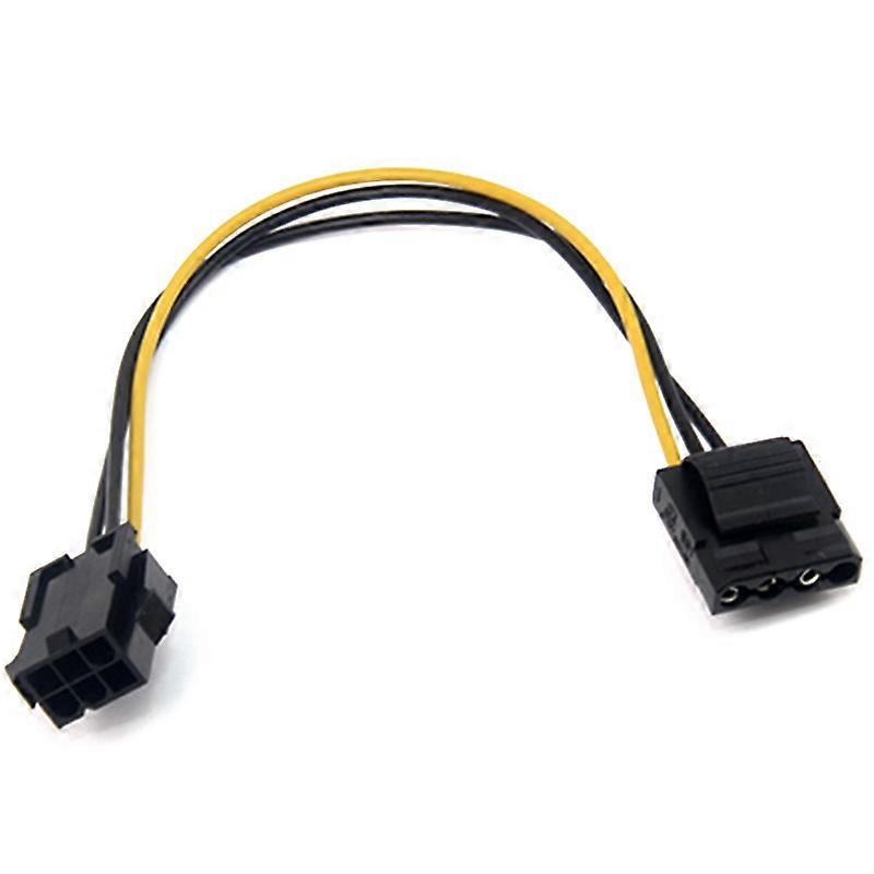 10 Pcs Molex to PCI-E Power Adapter IDE 4Pin 4 Pin Female to 6 Pin Female 6Pin Graphics Video Card