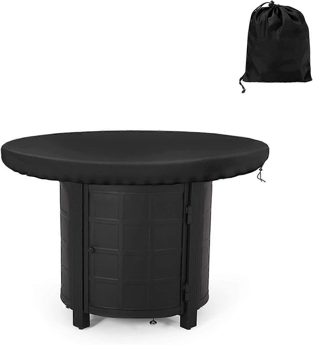 Black 420D hearth cover (diameter 80cm)