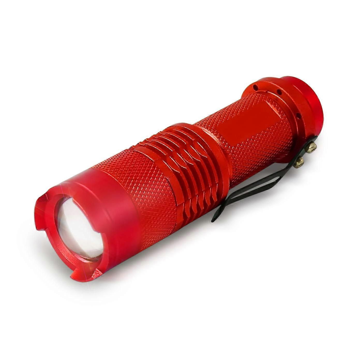 3 Modes LED Torch Torch Tactical Light Adjustable Focus Zoom Light  red