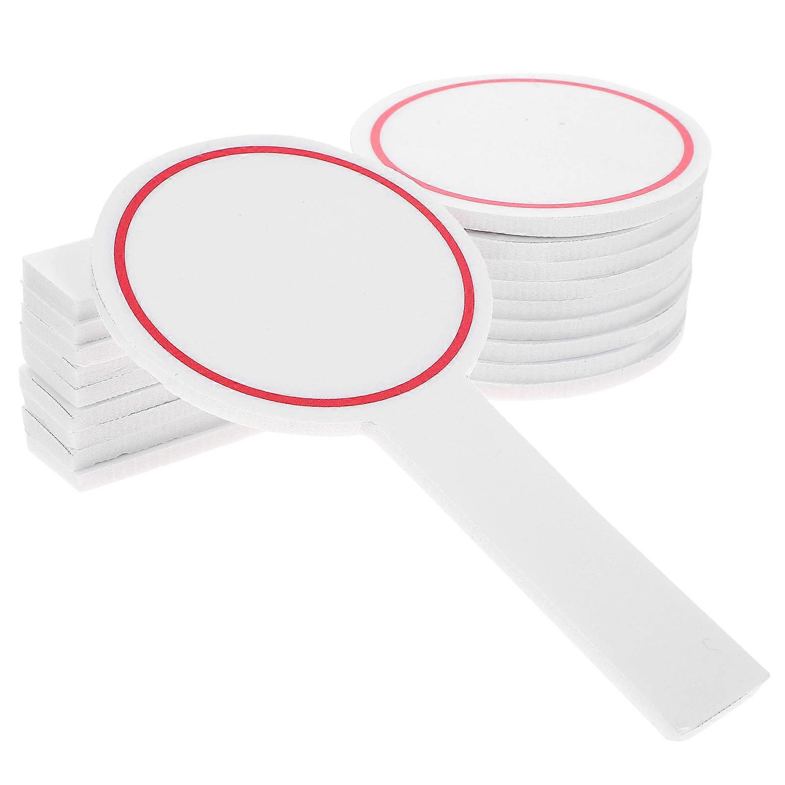 20Pcs Blank Scoreboard Handheld Scoreboard Dry Erase Paddle Mini Handheld Blank Writing Board