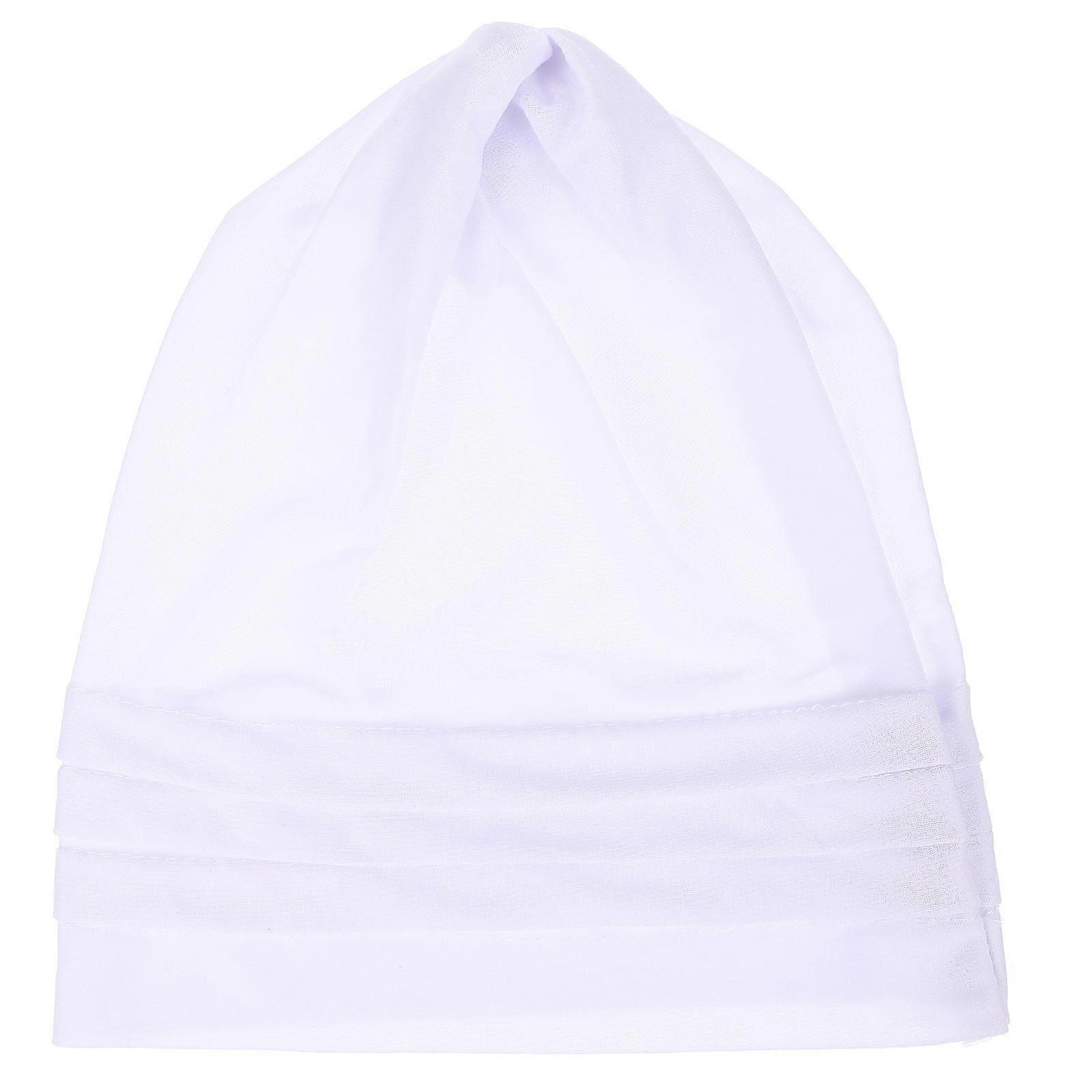 Cotton and Linen Sleeping Cap Sleeping Hat Elastic Nightcap Comfortable Bonnet Sleeping Hat
