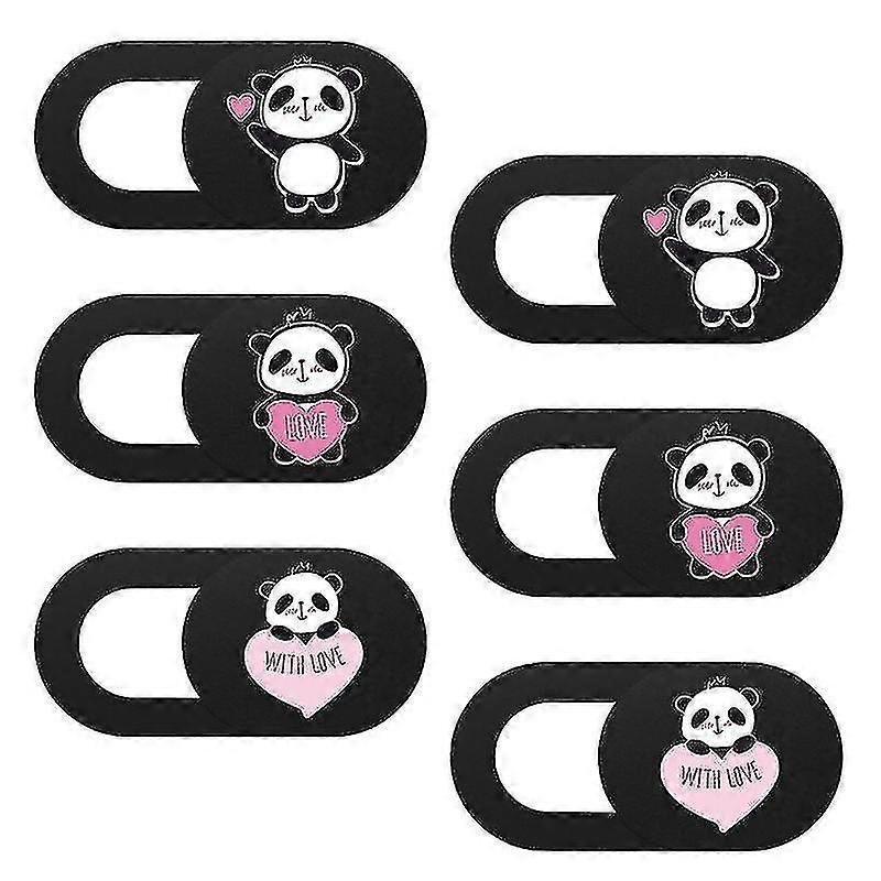 6pcs Web Camera Cover For Tablet Laptop Pattern Privacy Protection Cover