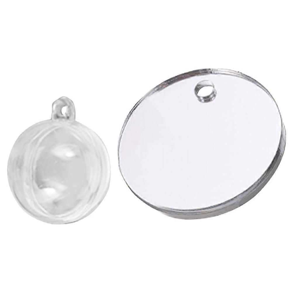 1 Set of Aquarium Fish Mirror Round Floating Betta Mirror Fish Tank Mirror Fish Accessory