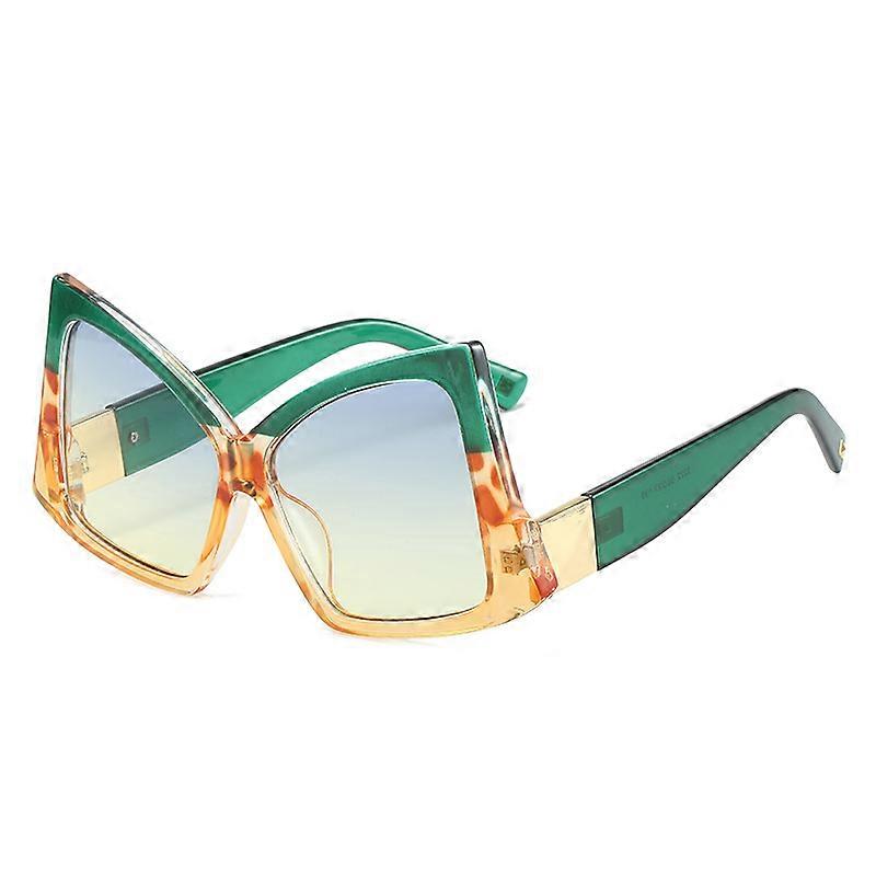 Irregular Square Sunglasses Women Double Color Frame Cat Eye Female Shades Brand Designer Gafas Luxury Sun Glasses UV400 Eyewear