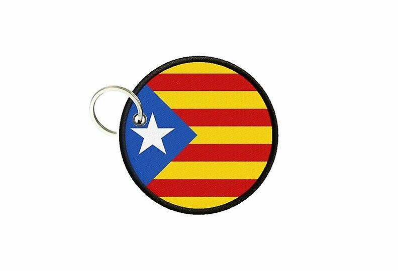 Keychain keys Catalan flag independent Catalonia printed round
