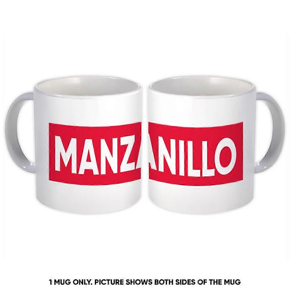 Gift Mug: Manzanillo Mexico Red