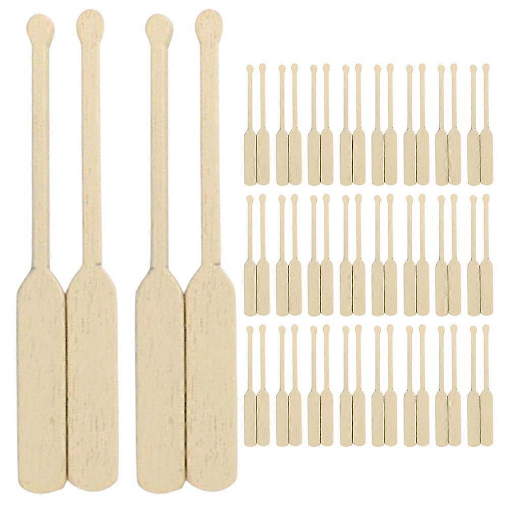 100pcs στυλ παραλίας μικροσκοπικά κουπιά βάρκα αξεσουάρ παραλία θεματικά κουπιά αξεσουάρ