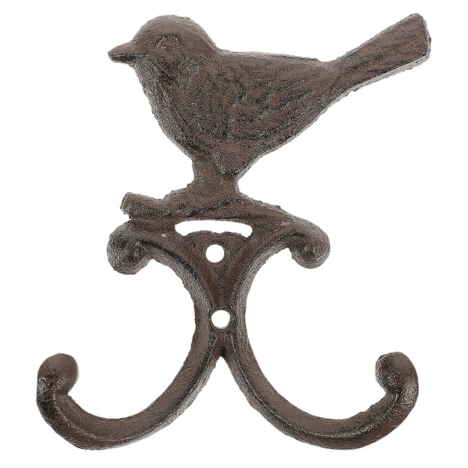 Retro Cast Iron Craft Wall Hook Bird Shaped Coat Hook Wall Hanger Farmhouse Wall Hook