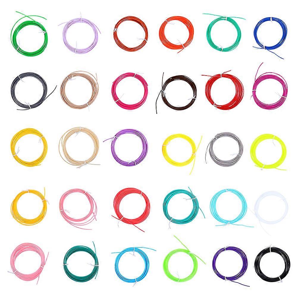 30 Pcs 3d Pen Refills Filament Refills Printing Supplies 3D Printer Filament 3D Pen Filament Create Refills