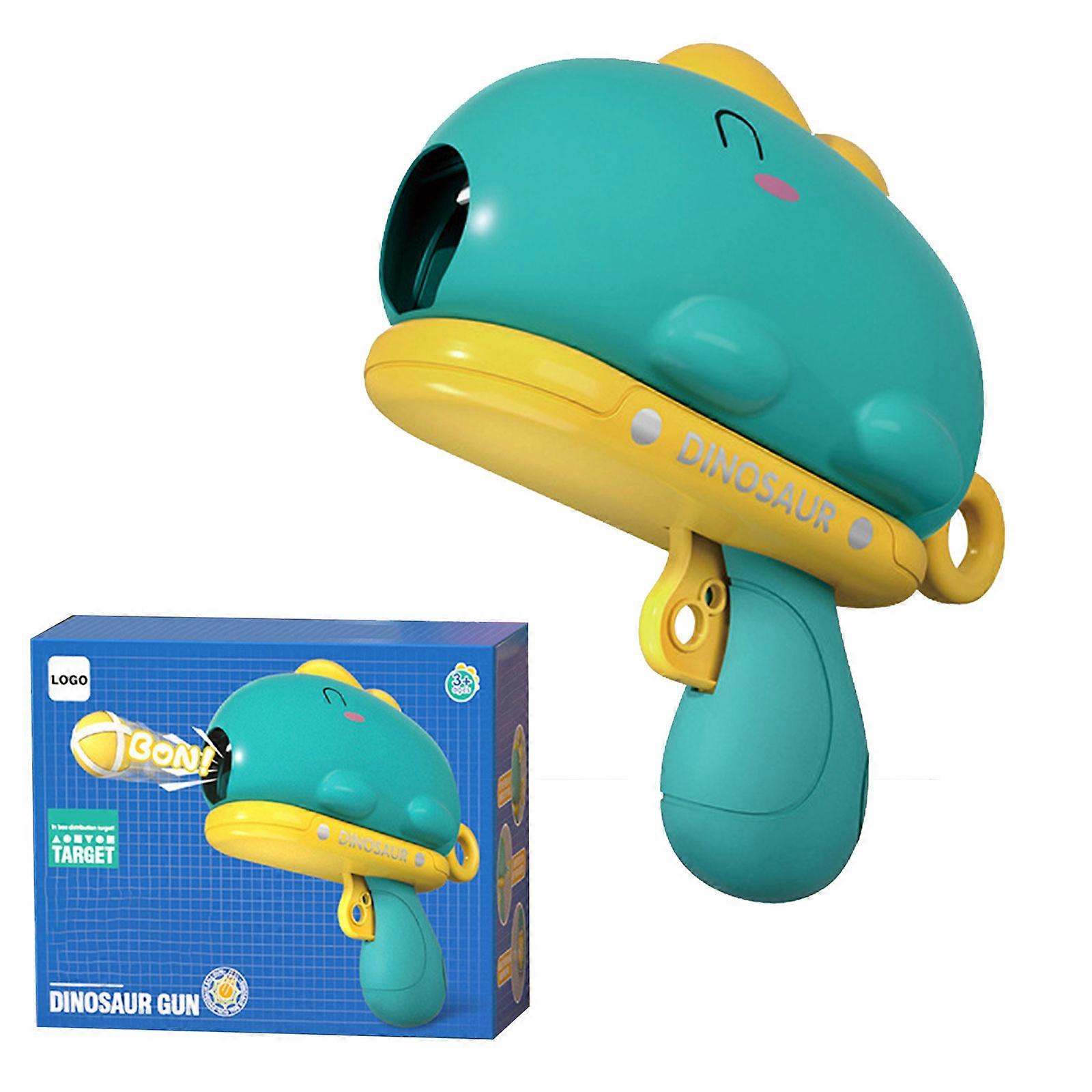 2023 New Dinosaur Sticky Ball Toy Ejector for Kids Dinosaur Toy Guns & Target for Boys, Dinosaur Shooting Party Games with 6 Balls and 1target and Hoo
