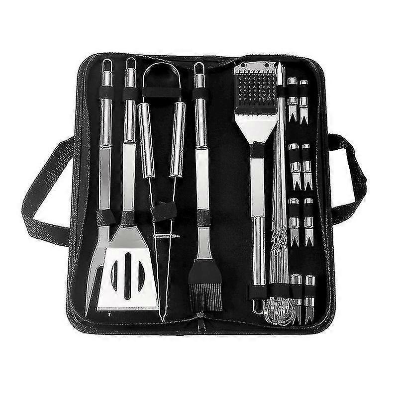 ステンレススチールグリルセット20ピース屋外国内バーベキューグリルセット