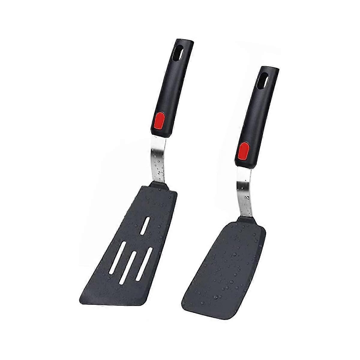 Silicone Spatula 2, 600f Heat Resistant Cooking Spatulas For Cookware, Kitchen Utensils Use Spatul