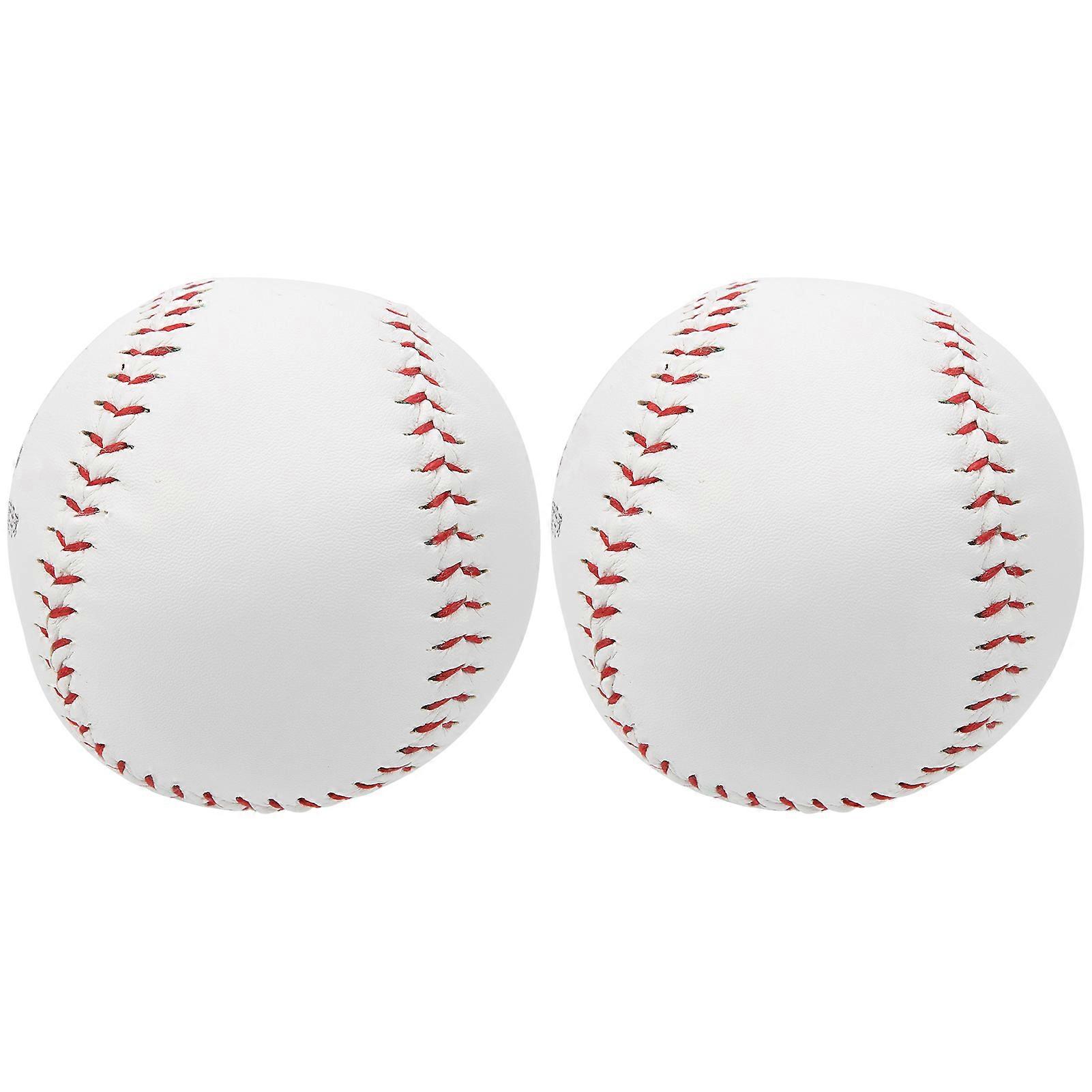 2件12英寸垒球训练垒球手缝练习硬球运动配件