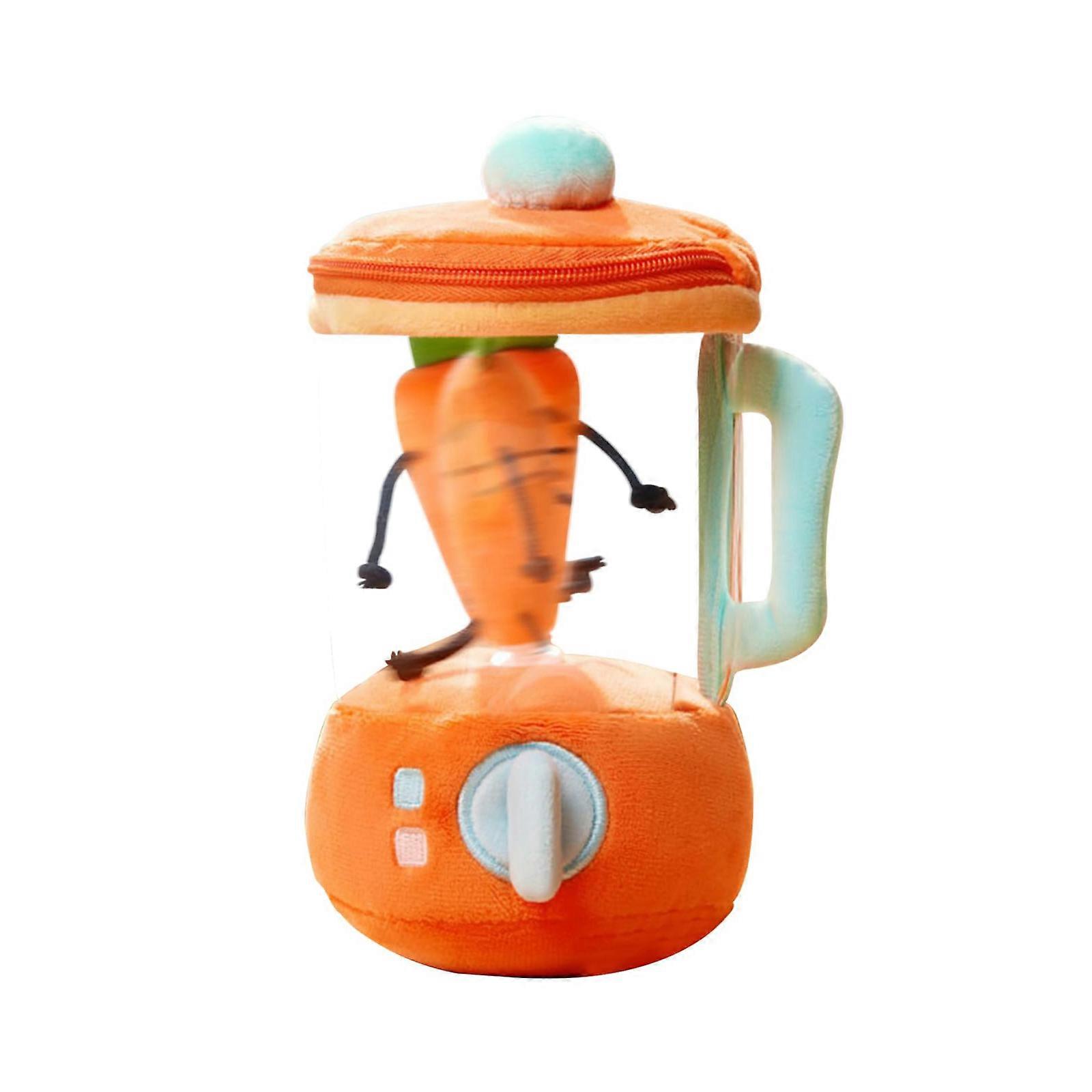 Fun Drawstring Rotating Plush Toy Carrot Blender Plush Stuffed Carrot Toy for Children Hot