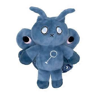 Scary Bunny Plushies Blue Stuffed Plush Rabbit Cartoon Bunny Doll Toy with Wings Antenna Horror Doll Toy for Bedroom Sofa Decor