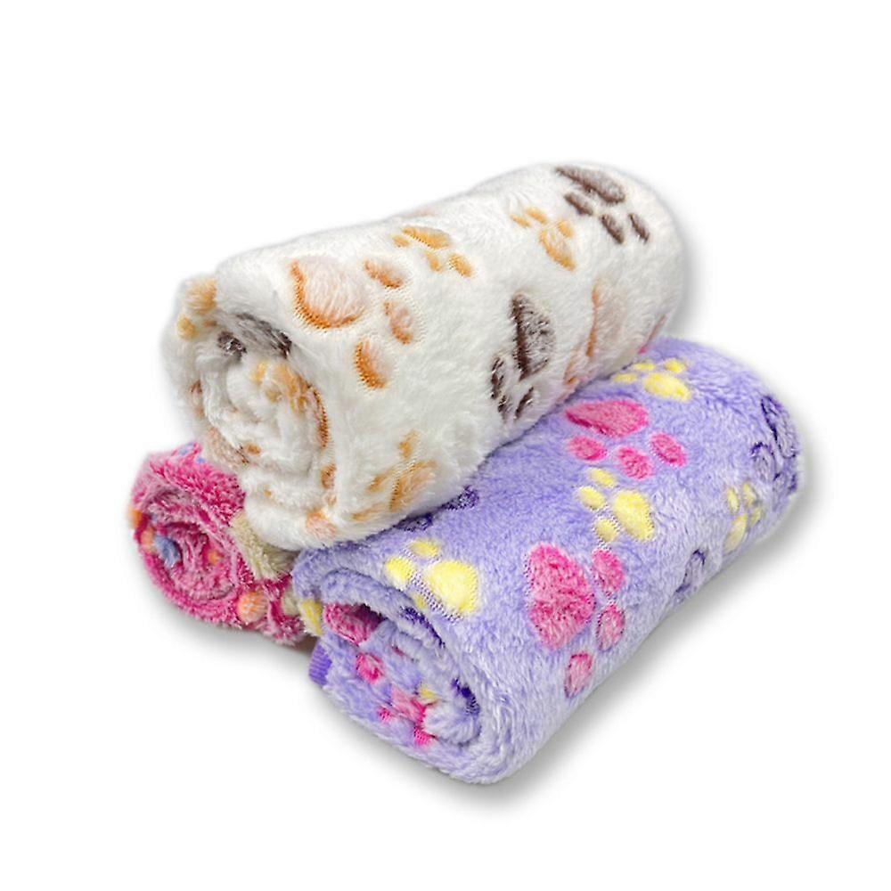 Dog Blanket, Cat Blankets, Washable and Fluffy, Pack of 3, Soft, Warm Fleece Pet Blankets for Small, Medium Dogs and Cats, Pet Blanket, Sleeping Mat f