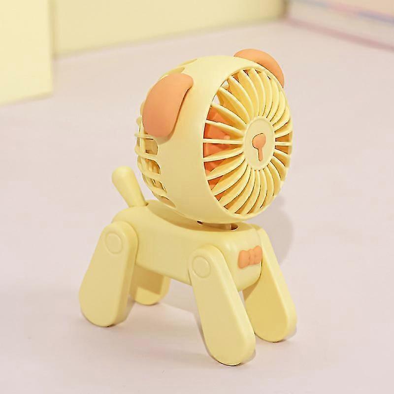 Cute Dog Model Desktop Fans Rechargeable Usb Small Electric Fan Mini Portable Creative Cartoon Dormitory Office Decoration FanScvvd