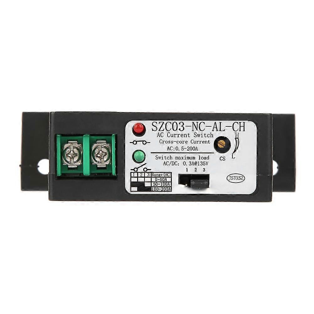 Normally Closed Current Sensing Switch Adjustable AC 0.5-200A SZC03-NC-AL-CH