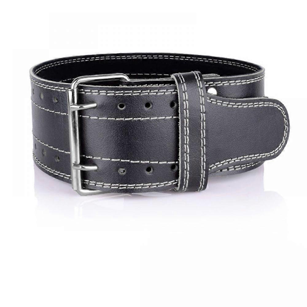 Cintura di sollevamento pesi in pelle - Cintura di powerlifting per bodybuilding, allenamento della forza, sollevamento pesi - Cintura di sollevamento pesi in pelle - per uomini e donne