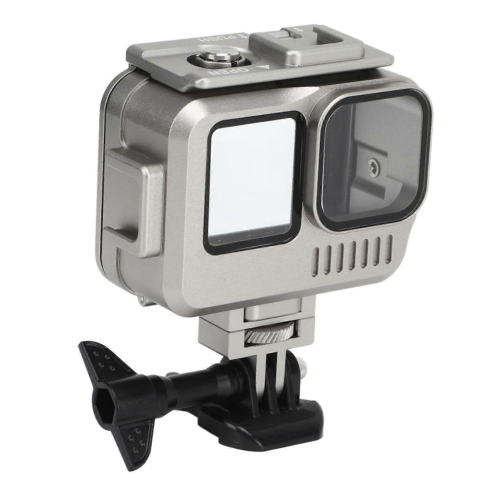 Protective Housing 40M Deep Waterproof Shell 9H Tempered Glass Double Cold Shoe Drop Resistance Shell Cover for Hero 11 10 9