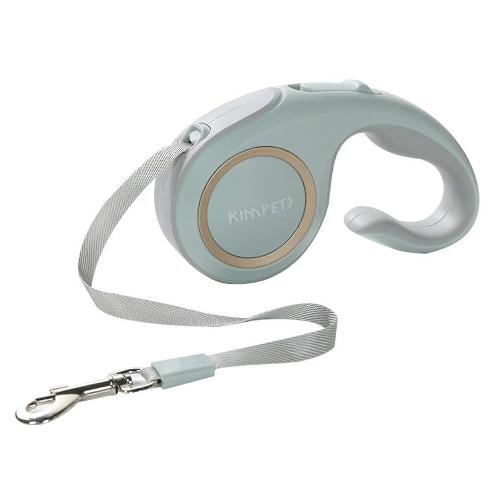 Retractable Dog Walking Leash with Anti-slip Handle Tangles Free Strong Tape One Button Locks & Release for Small Dogs Morandi