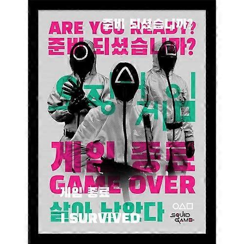 Squid Game 2 I Survived Framed Poster