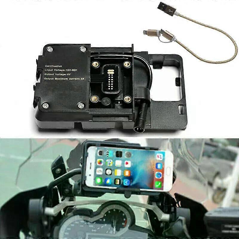 Mobile Phone with USB Motorcycle USB Charging Navigation Bracket Support for R1200GS F800GS ADV F700GS R1250GS CRF 1000L