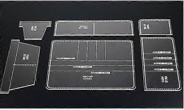 Acrylic Template For Business Long Wallet Leather Craft Pattern Stencil