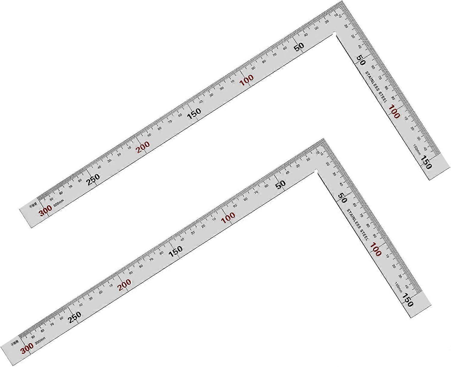 Professional's Pride, Double Sided Right Angle Metal Ruler, Ensuring Accuracy And Durability In Every Project, Perfect For Heavy Duty Use