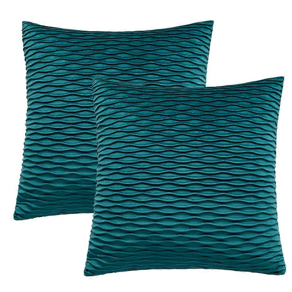 2 pieces sofa cover bedside pillowcase solid velvet pleated pillowcase