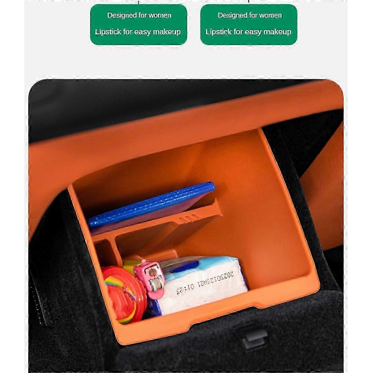 لصندوق تخزين سيليكون محرك رئيسي Lixiang 2022 2023 L7 L8 L9 الرائد ، لون برتقالي