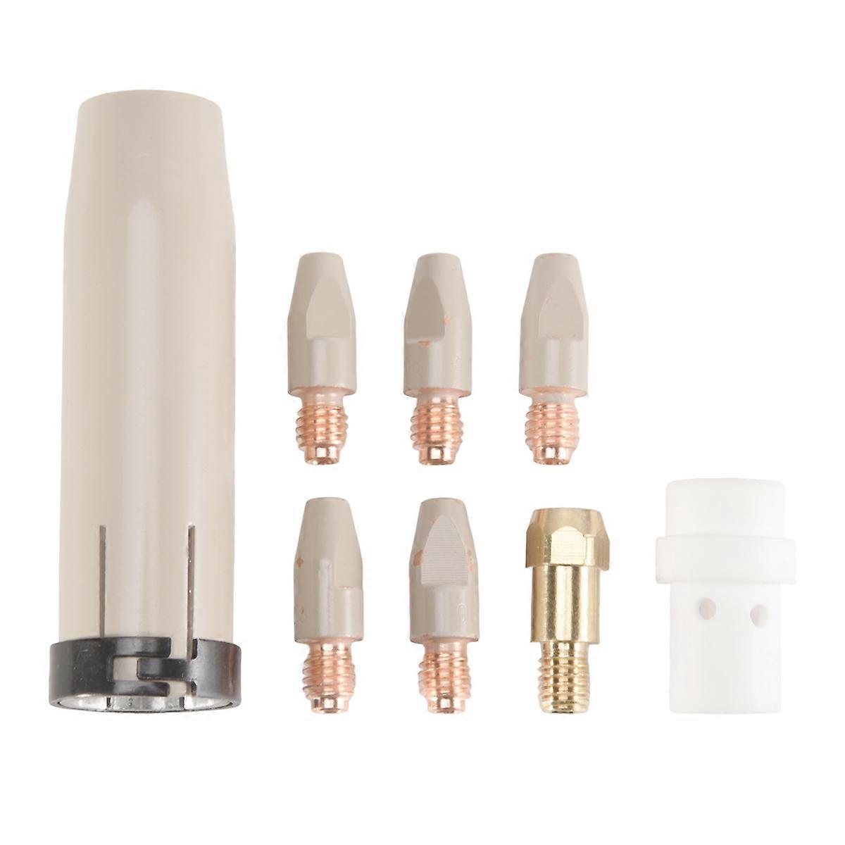 8Pcs 36KD Coating Protection Nozzle 0.8mm MIG Torch Gas Nozzle Tip Holder of 36KD MIGMAG Welding To