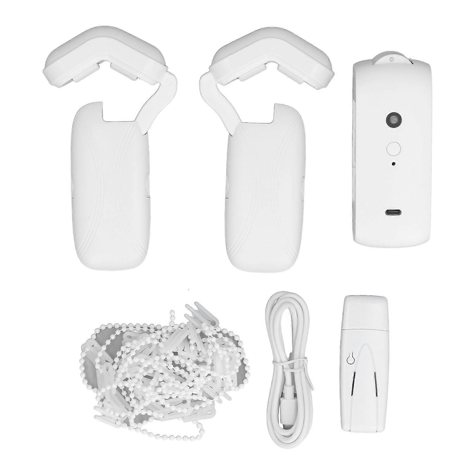 Ouitble Electronic Curtain Opener Wifi Wireless Control Curtain Open Close Automatic Smart Curtain Opener 10m/S ABS for Roman Rope Curtain