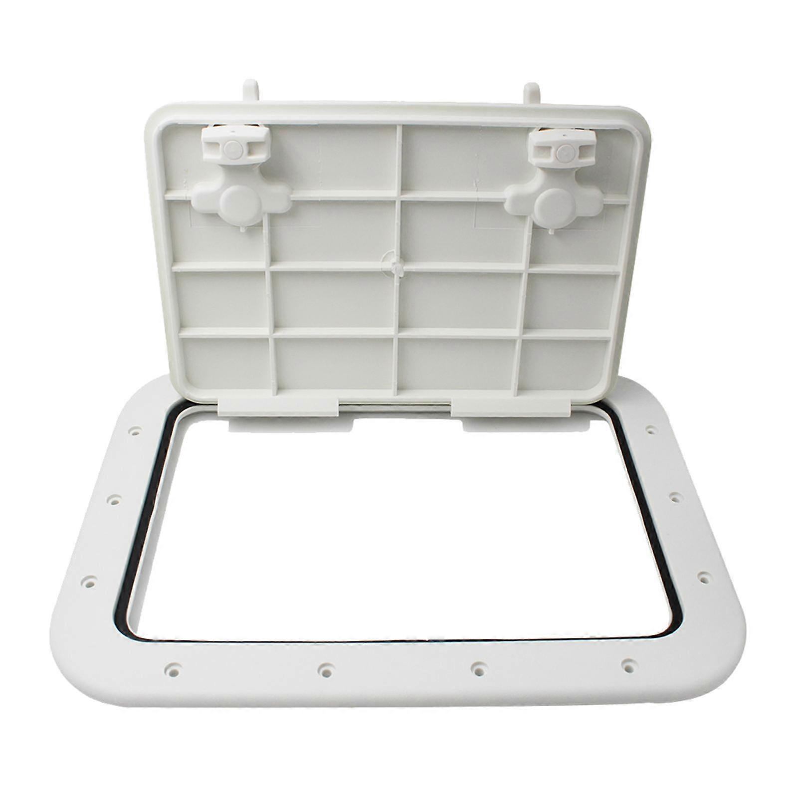 WHITE MARINE BOAT DECK ACCESS HATCH & LID 42.5cm x 31.5cm x 2cm