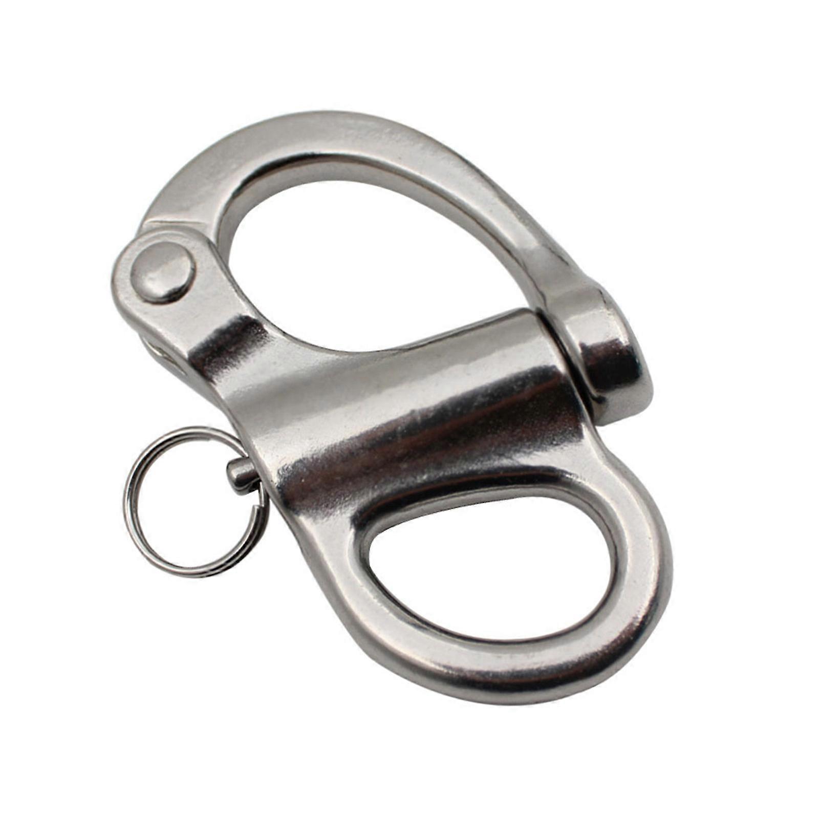 Snap Shackle Sailing Halyards, Stainless Steel Clevis Swivel Jaw Swivel Shackle, Quick Release Snap Hook 96mm