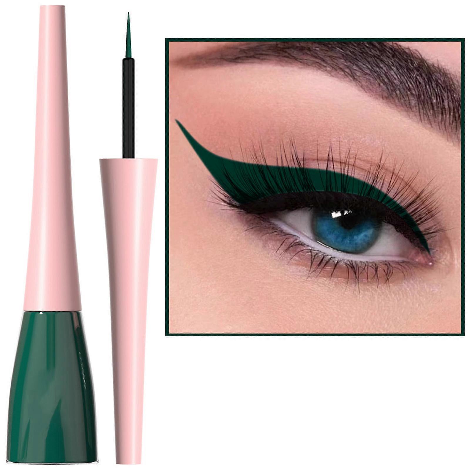 Eye-liners imperméables à l’eau Eyeliner liquide Eyeliner liquide coloré Stylo eyeliner longue durée Facile à teindre pour les soirées dansantes style9