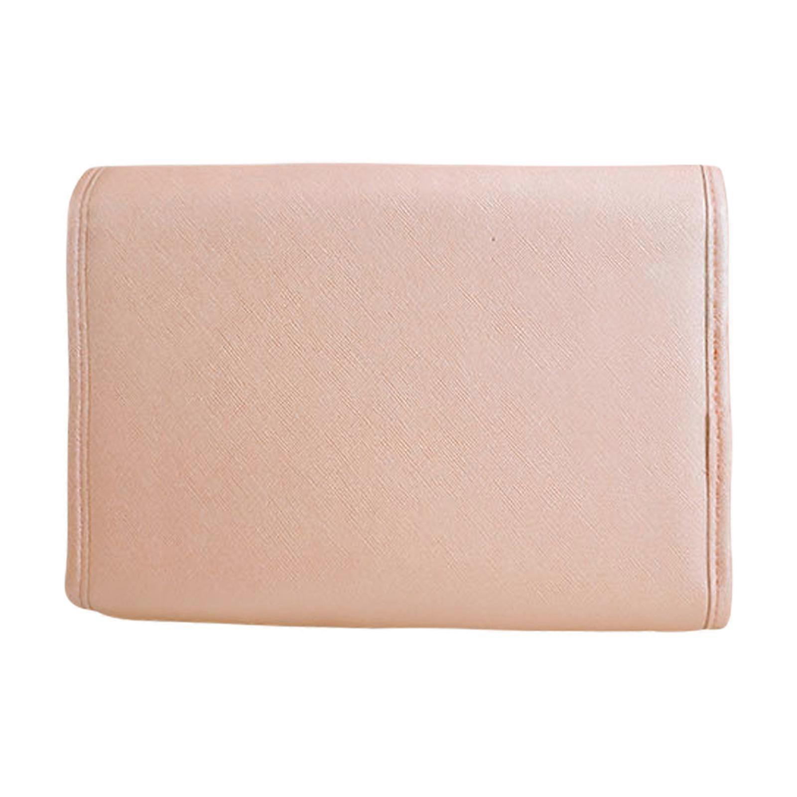 ポータブルジュエリーオーガナイザージュエリー収納バッグソフトジュエリーケースネックレスに適した柔軟なジュエリーバッグピンク