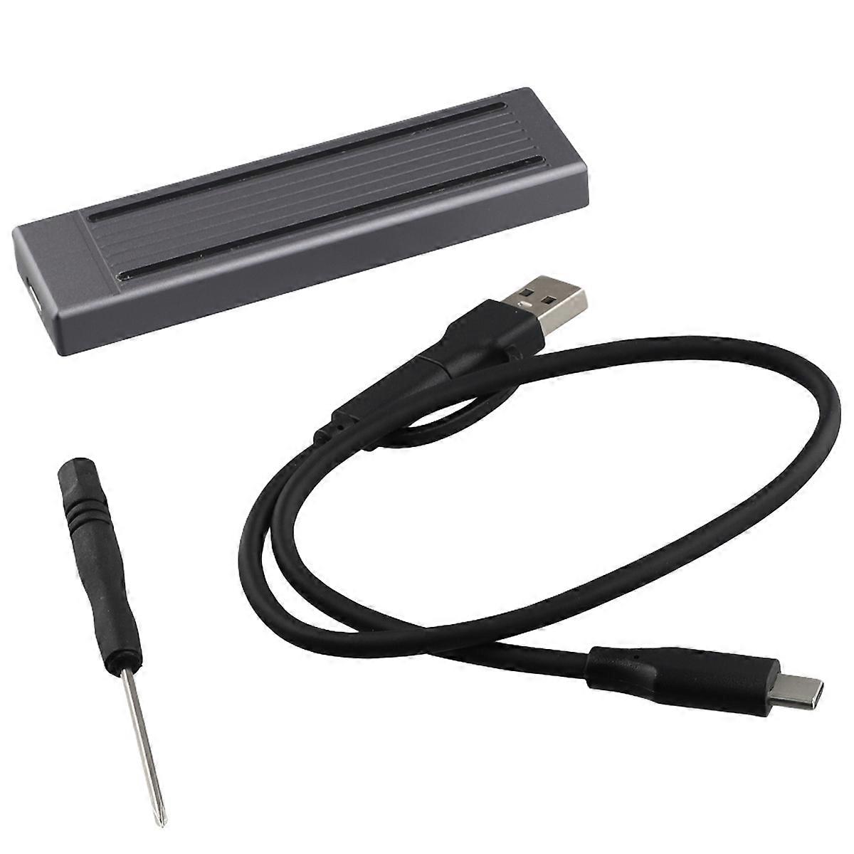 M.2 SSD HDD Enclosure NGFF RGB Cool Light Multi-Function Convenient HDD Enclosure