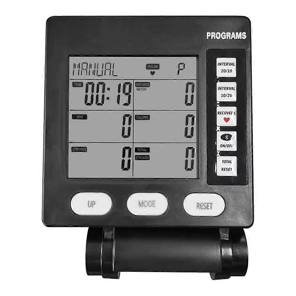 Wind Resistance Rowing Machine Skiing Machine Counter With Backlight Electronic Watch