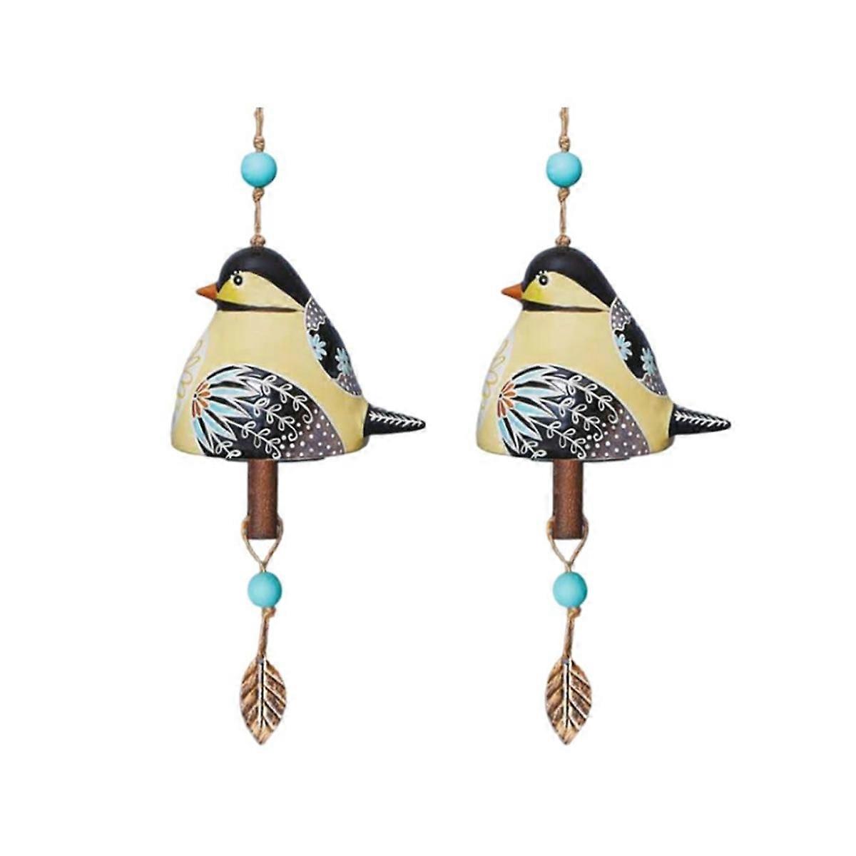 2PCS Bird Song Bell Bird Song Bell Wind Chime Bird Song Bell,C