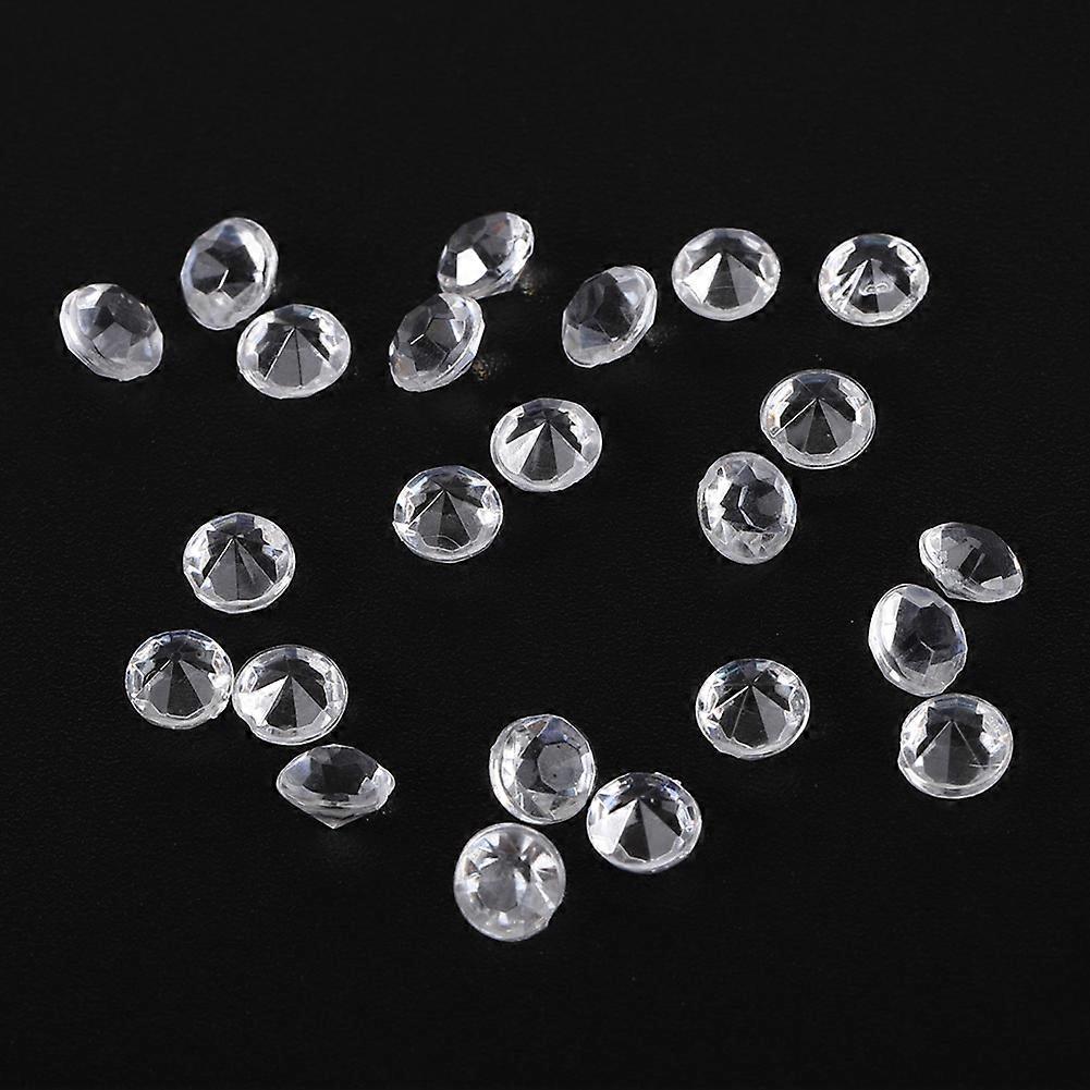 2000pcs White Acrylic Crystal Confetti 4.5mm Table Scatter