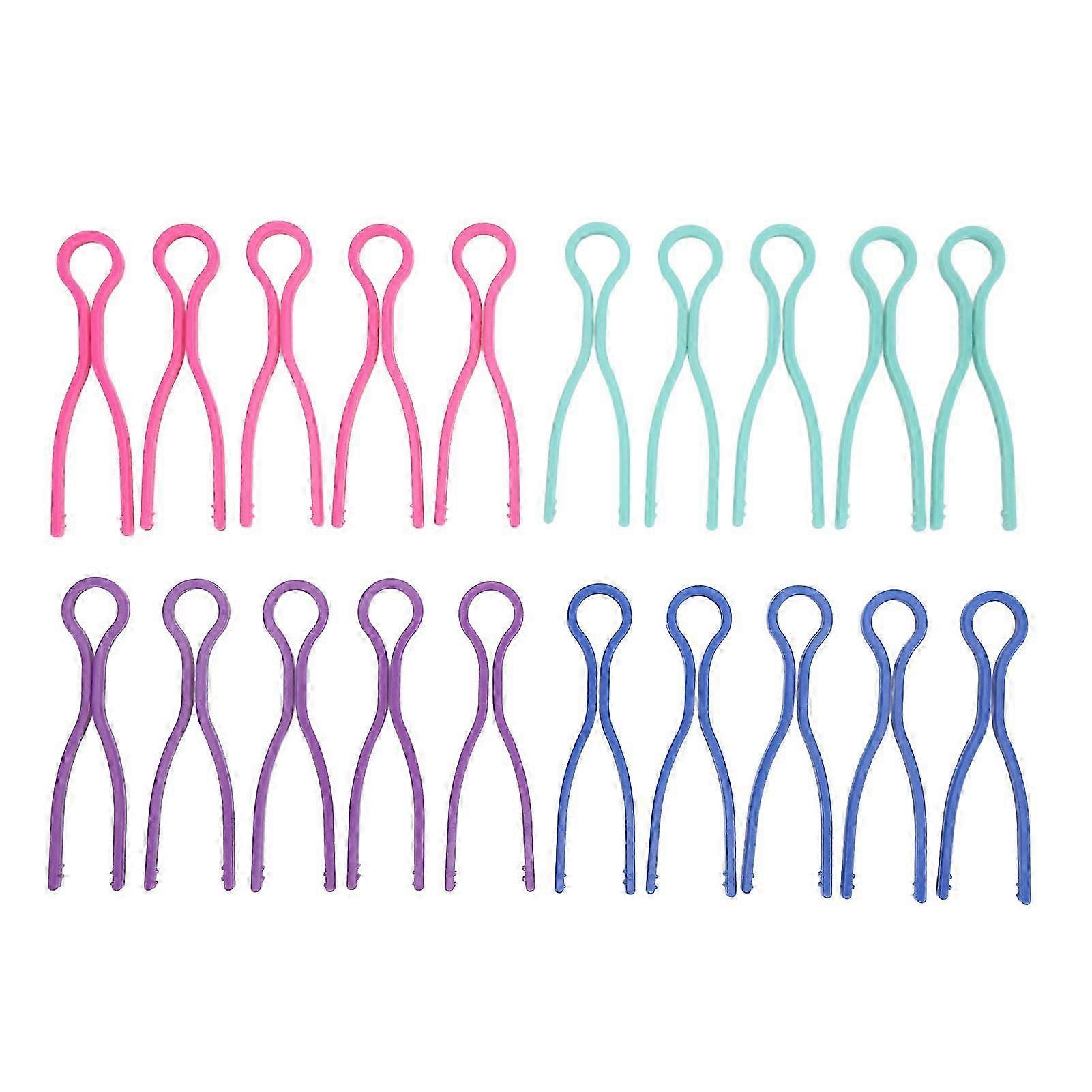 20pcs Bobbin Threads Clip Long Plastic Material Random Color Small Lightweight Portable Practical Sewing Accessories