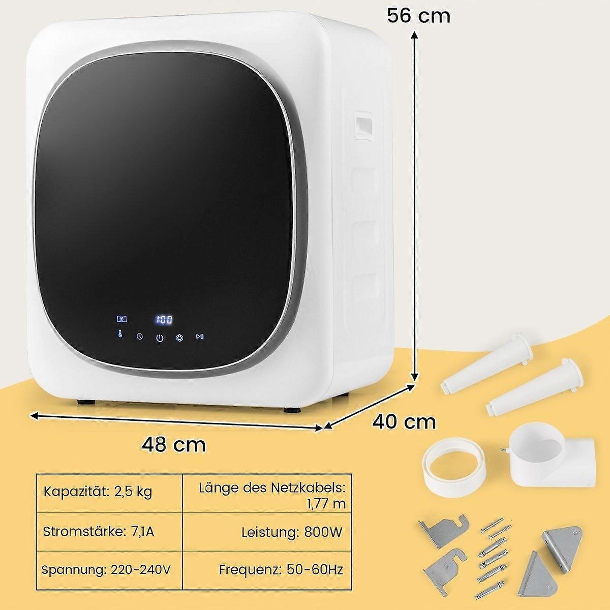 Mini Dryer 5 kg with LED Touch Screen and Disinfection & Odor Removal Dryer