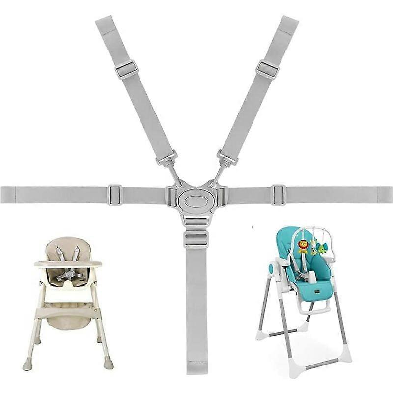 Secure High Chair Harness, Non-fading Nylon Ribbon For Long-term Use