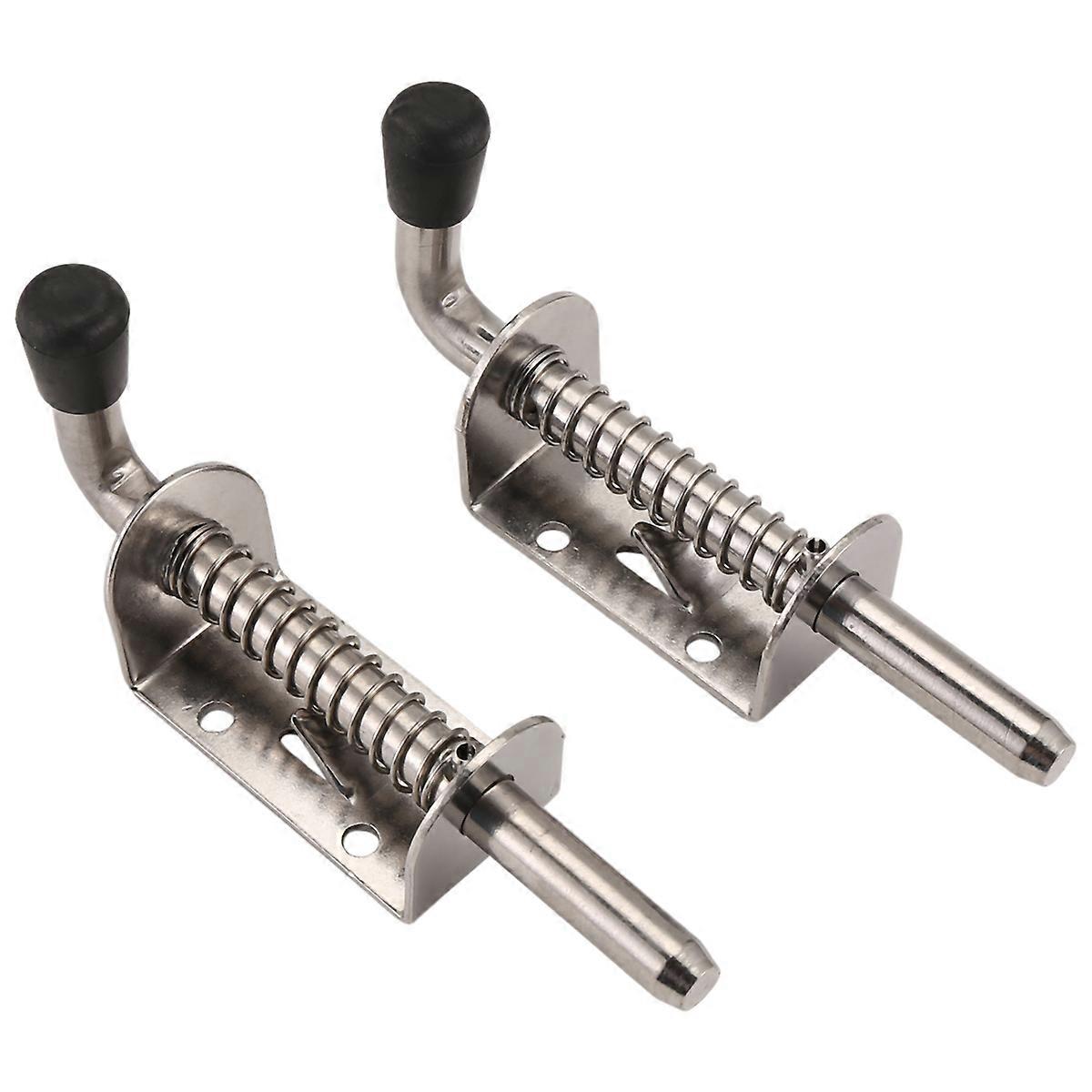 2 stuks 5 inch roestvrijstalen veerbelaste grendelpenbout 2 mm