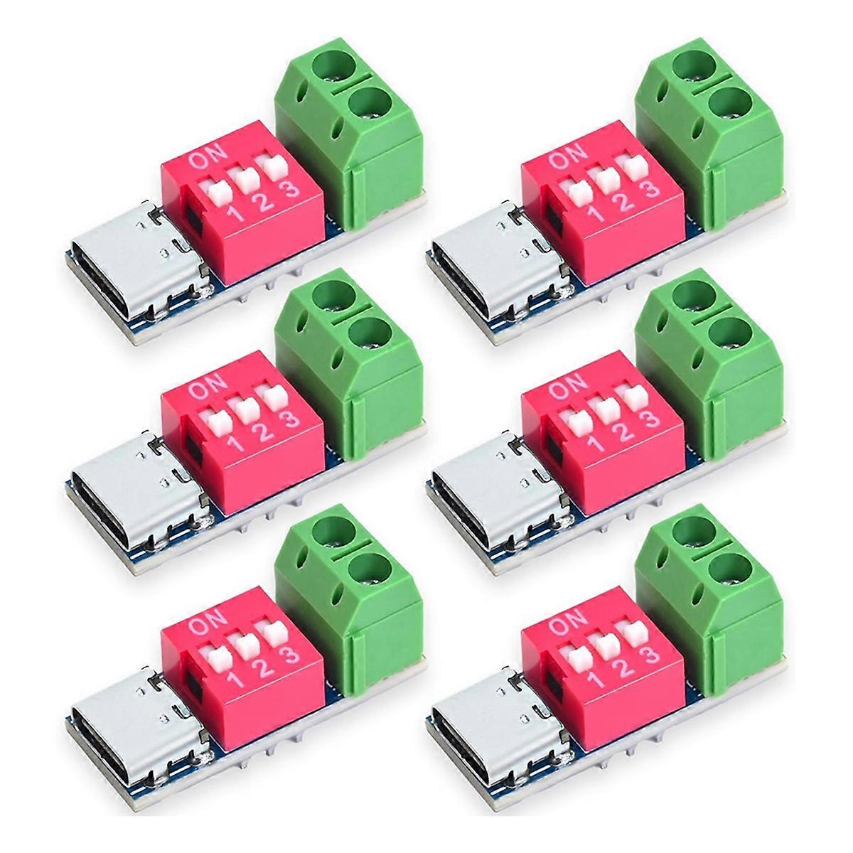 USB-C PD Trigger Board Module PD/QC Decoy Fast Charging 6pcs