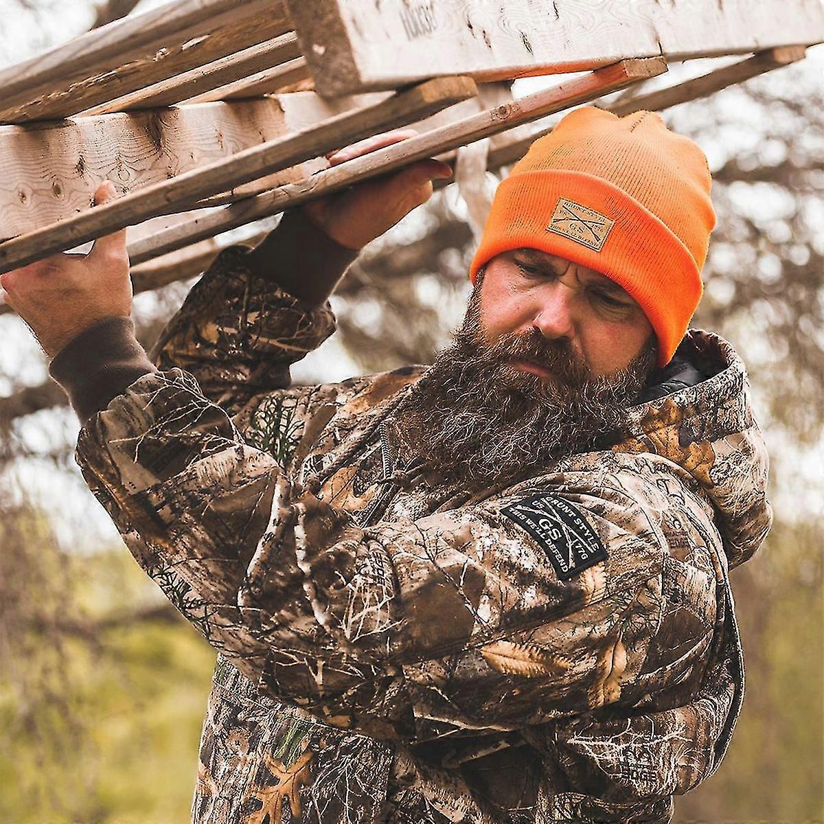 Grunt Style Cuffed Beanie - Bright Orange