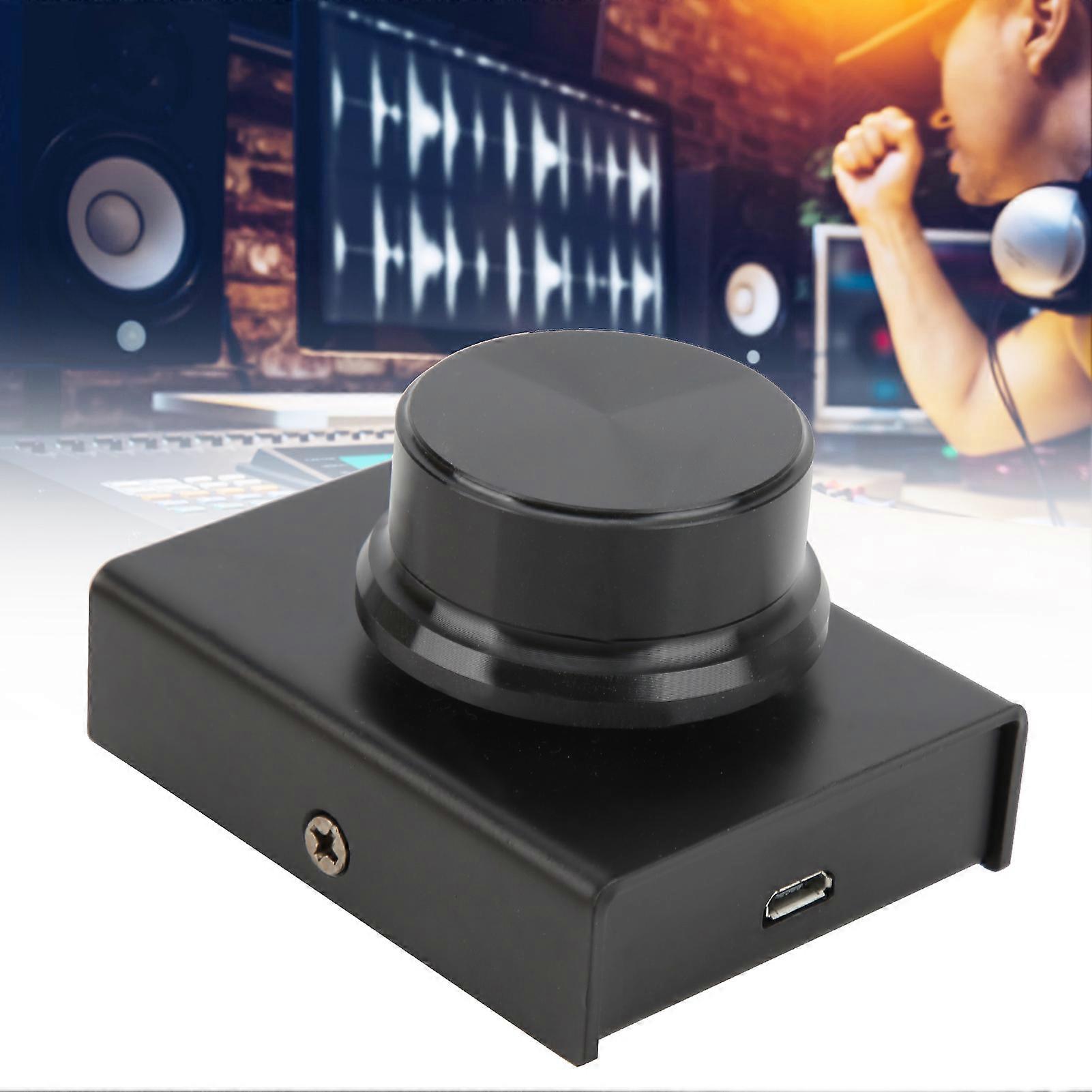 USB Volume Control Knob Remote Controller Audio Adjuster for Win 10/8/7/Vista/XP/OS XBlack 
